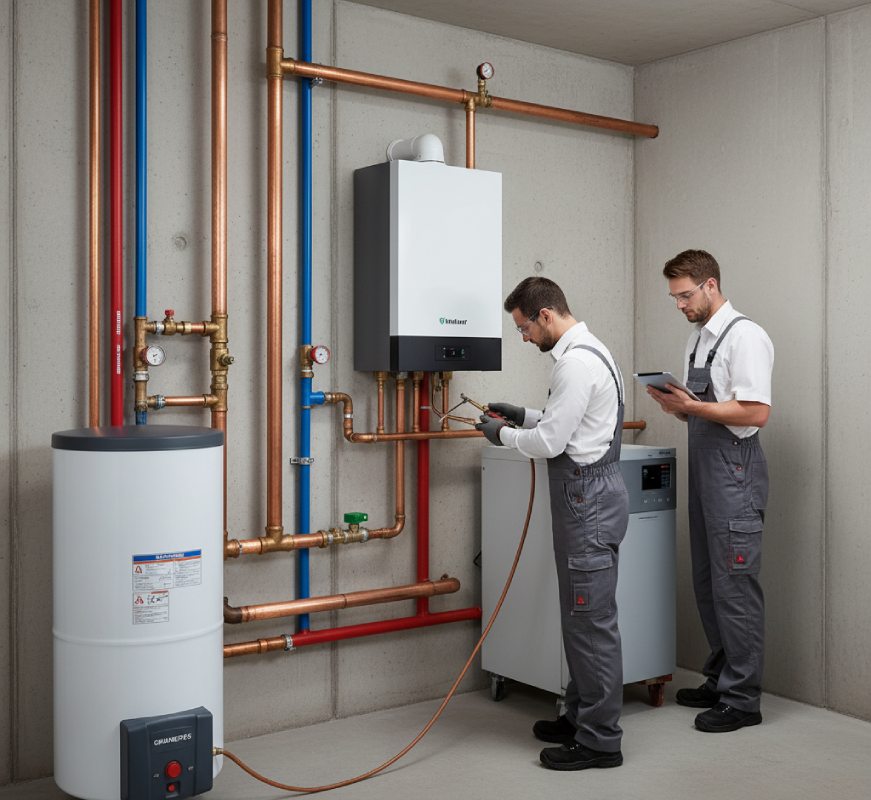 Pose de système de chauffage