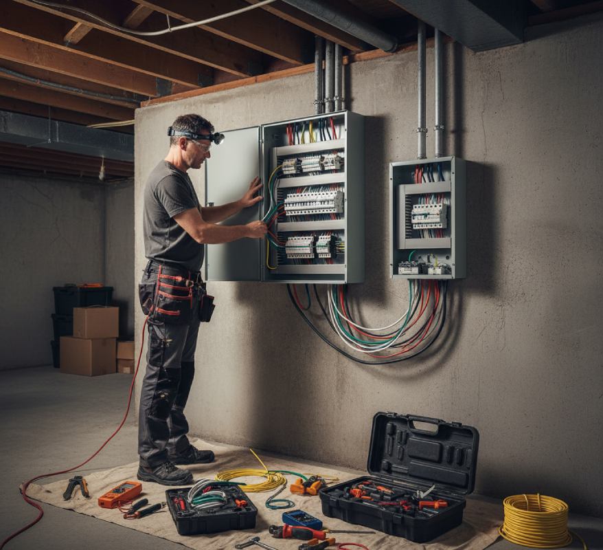 Travaux de mise aux normes d'une installation électrique