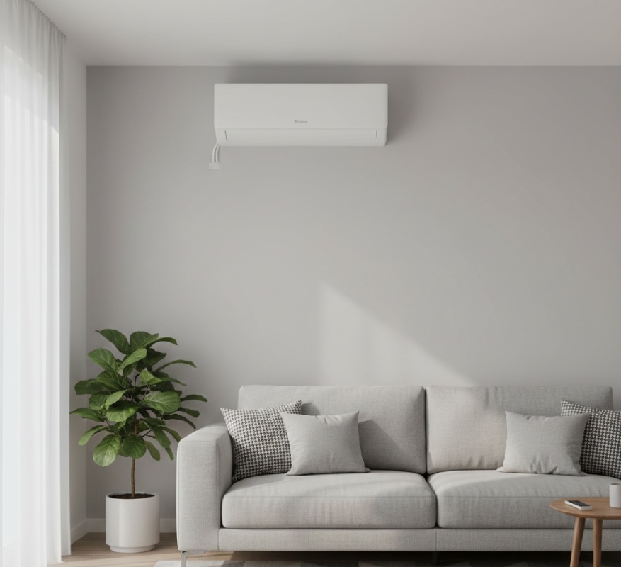 Un climatiseur correctement installé