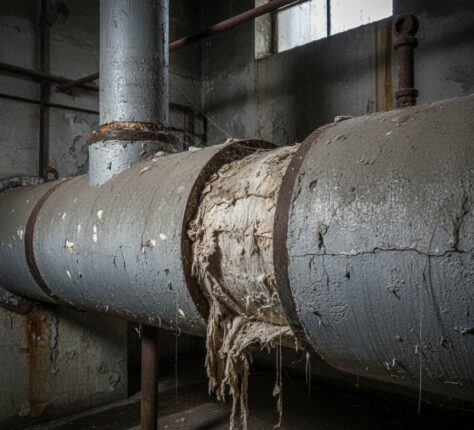 calorifugeages en plâtre et amiante