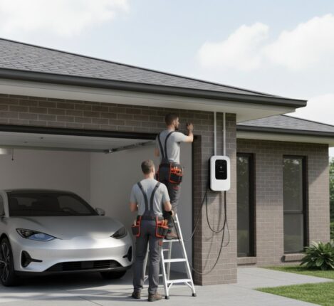 Installation de borne de recharge